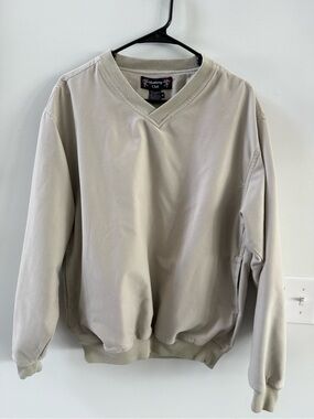 Golf Monterey Club Pullover Windbreaker Jacket - Light Beige